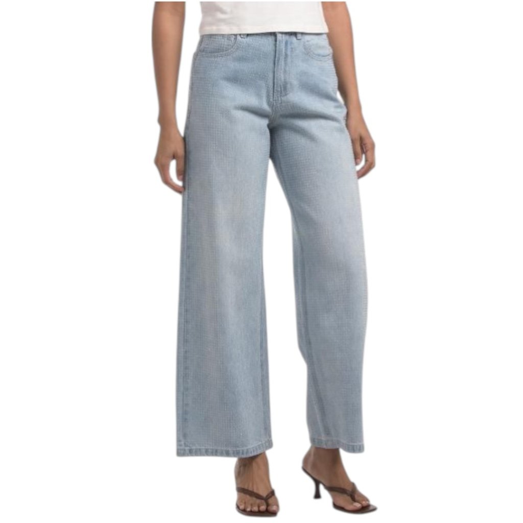 House Of Harlow 1960 Rhinestone Embellished Gretta Jeans